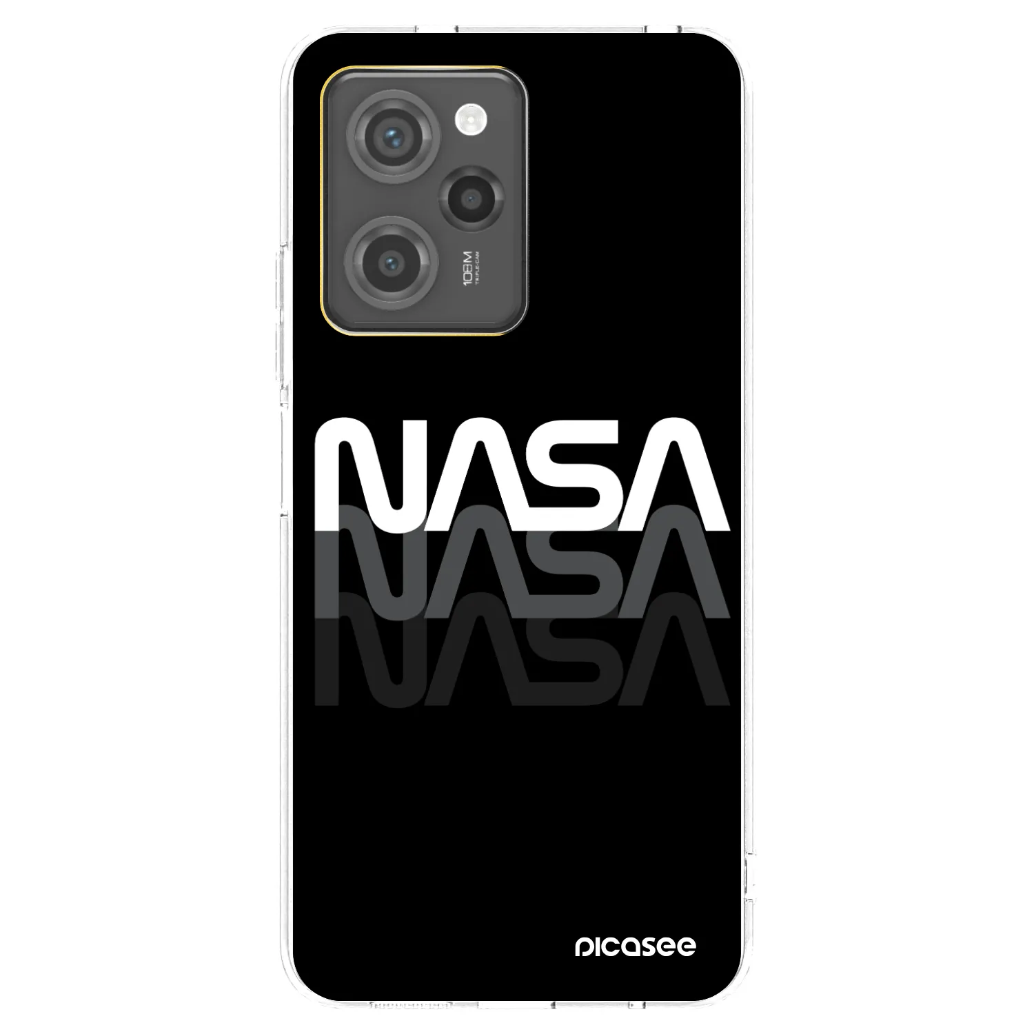Picasee silikonový černý obal pro Xiaomi Poco X5 Pro - NASA Triple