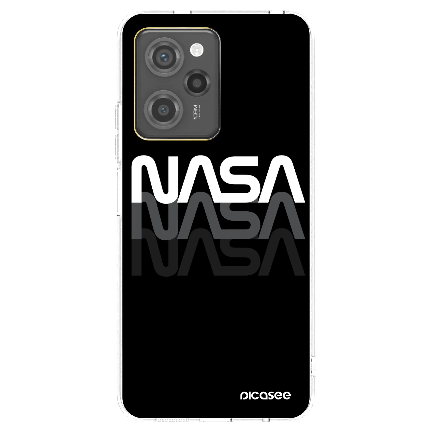 Picasee silikonový průhledný obal pro Xiaomi Poco X5 Pro - NASA Triple