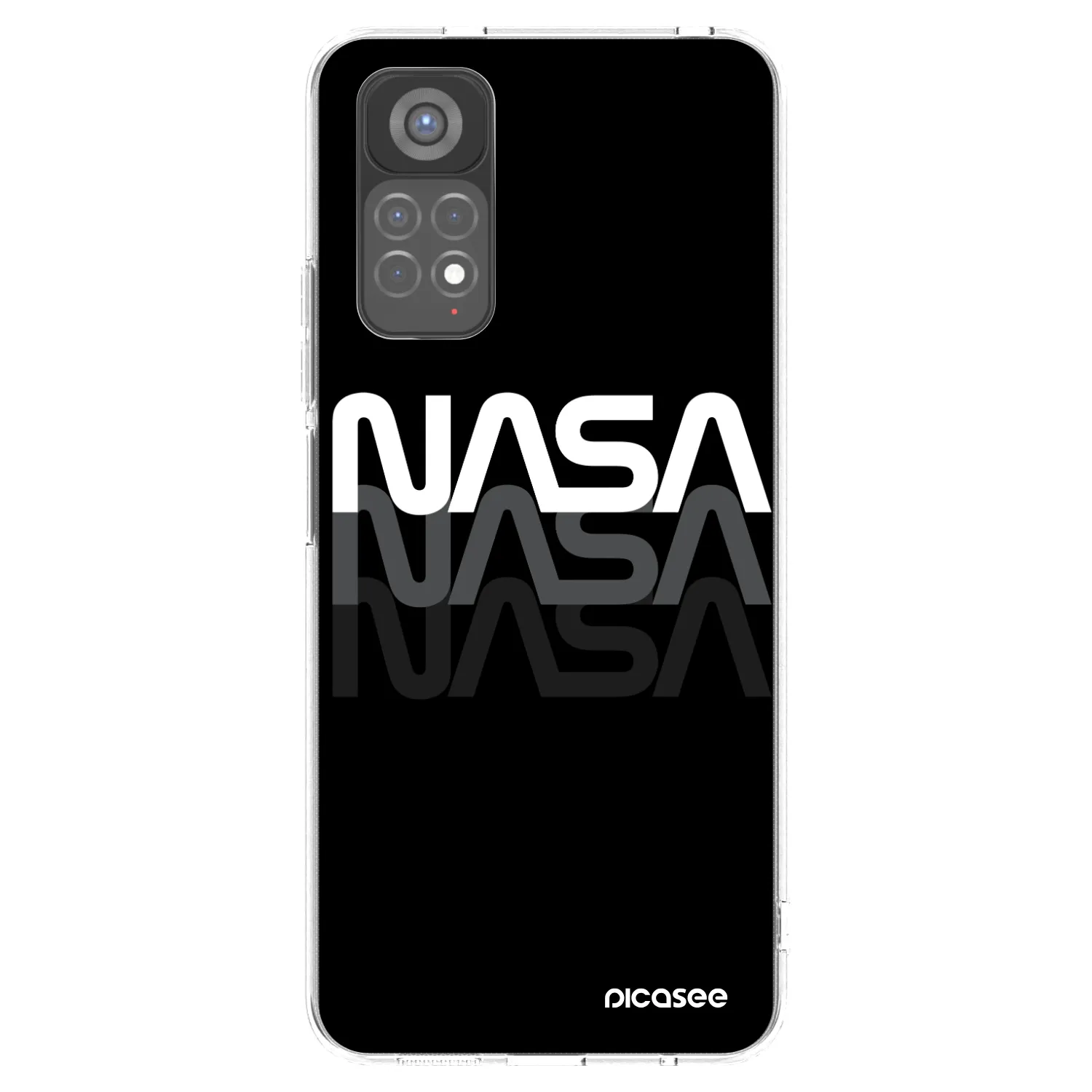 Picasee silikonový průhledný obal pro Xiaomi Redmi Note 11S 5G - NASA Triple