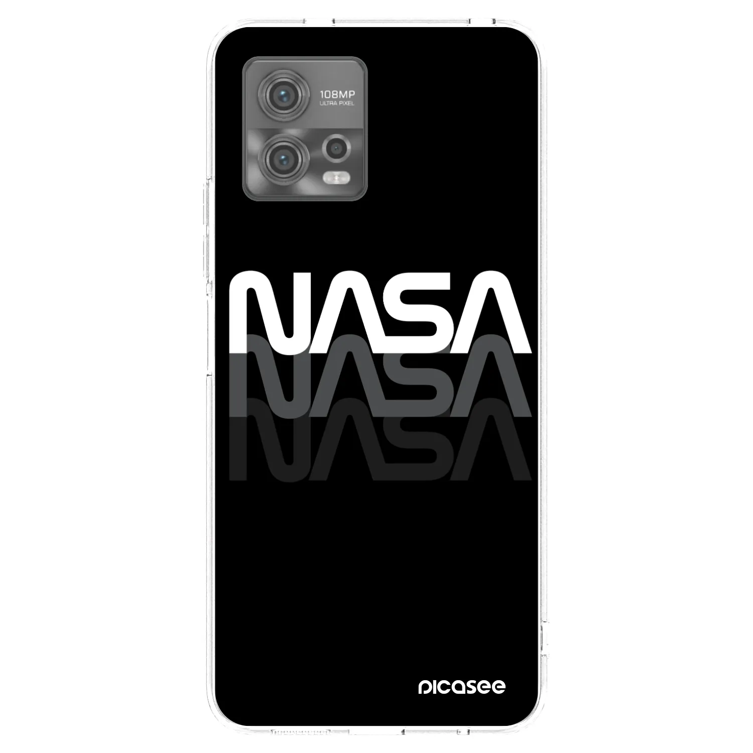 Picasee silikonový průhledný obal pro Motorola Moto G72 - NASA Triple