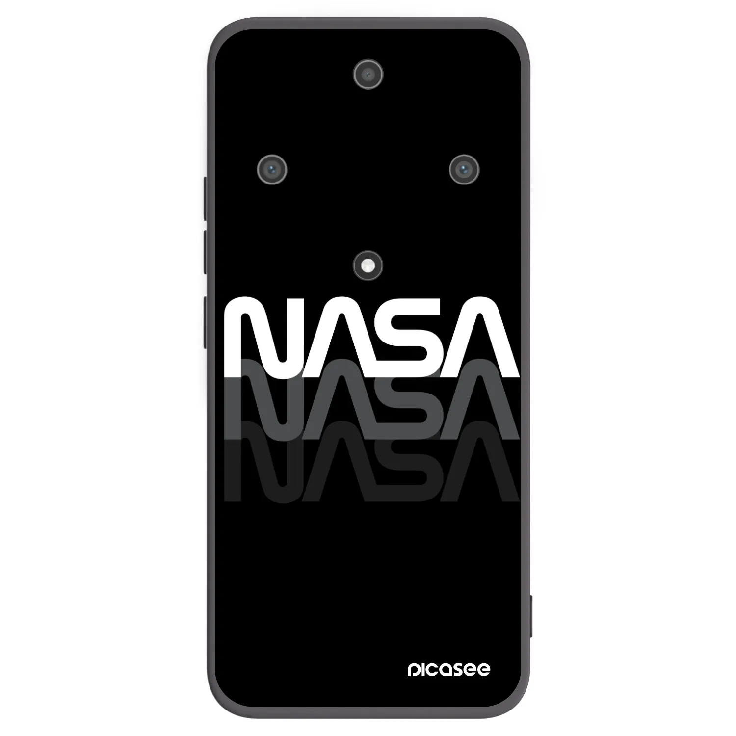 Picasee silikonový černý obal pro Honor Magic5 Lite 5G - NASA Triple