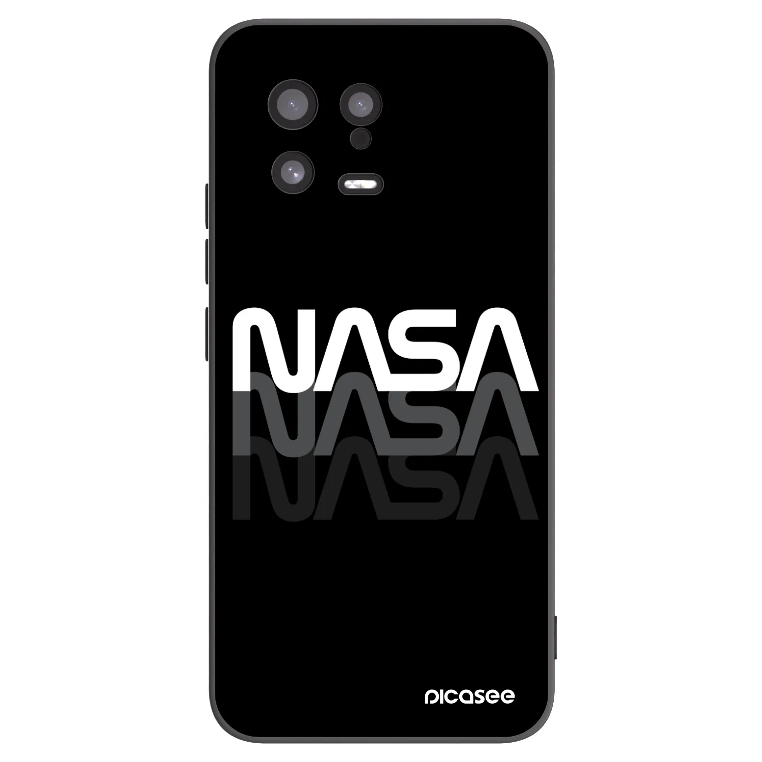 Picasee silikonový černý obal pro Xiaomi 13 - NASA Triple