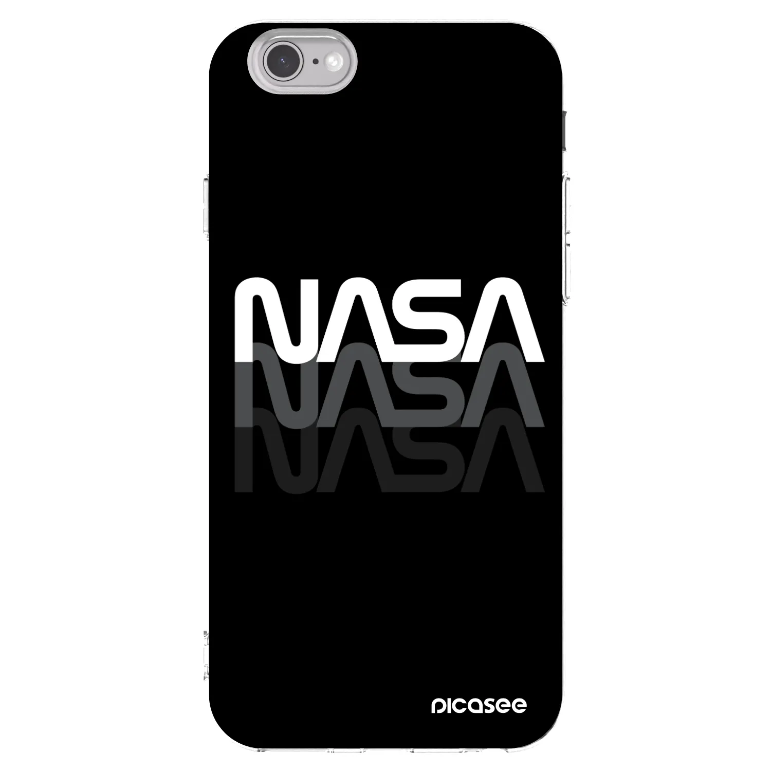 Picasee silikonový průhledný obal pro Apple iPhone 6/6S - NASA Triple