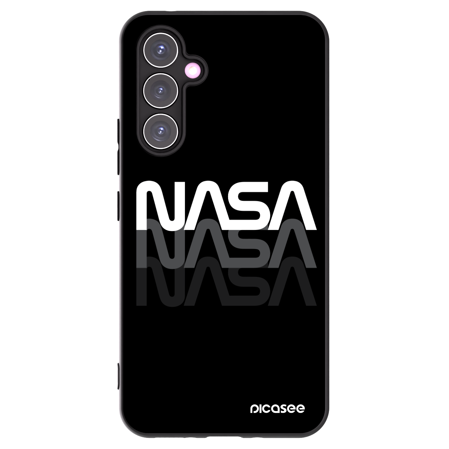 Picasee silikonový černý obal pro Samsung Galaxy A54 5G A546B - NASA Triple