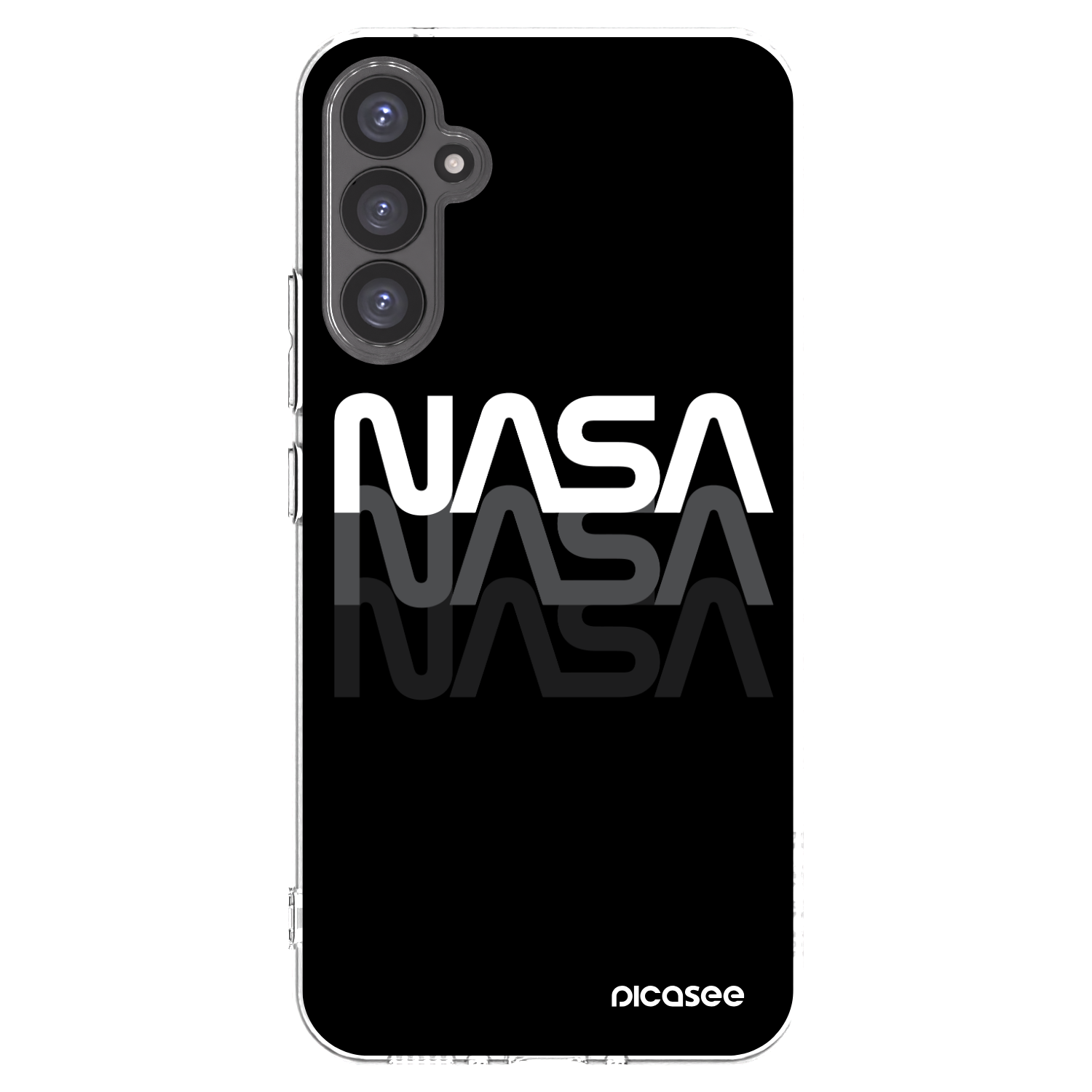 Picasee silikonový průhledný obal pro Samsung Galaxy A34 5G A346B - NASA Triple