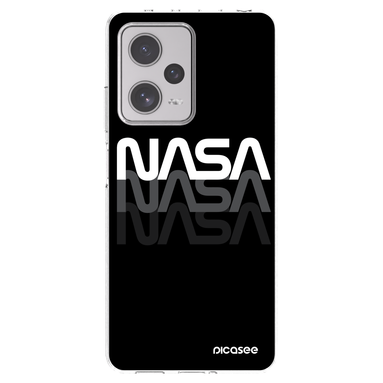 Picasee silikonový průhledný obal pro Xiaomi Redmi Note 12 Pro+ 5G - NASA Triple