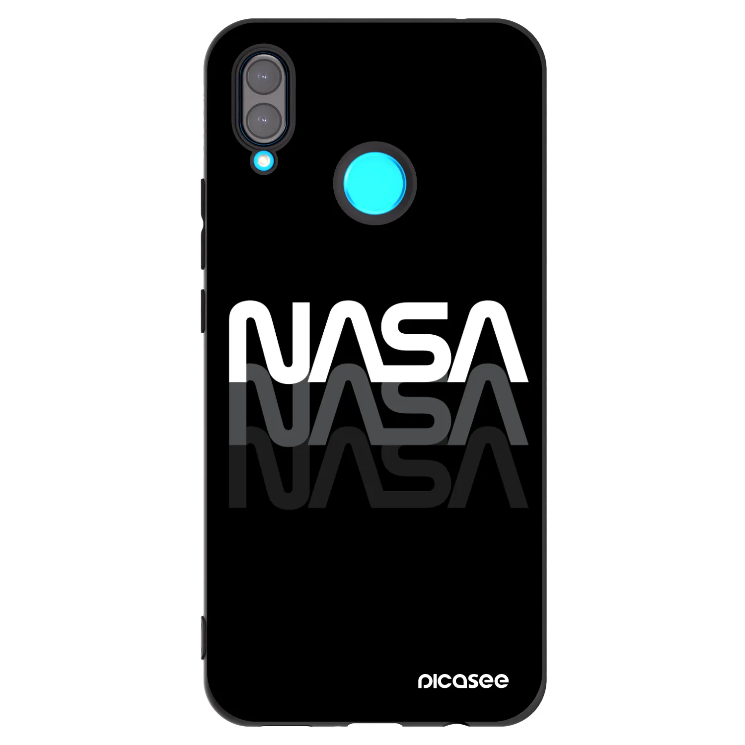 Picasee silikonový černý obal pro Huawei Nova 3 - NASA Triple