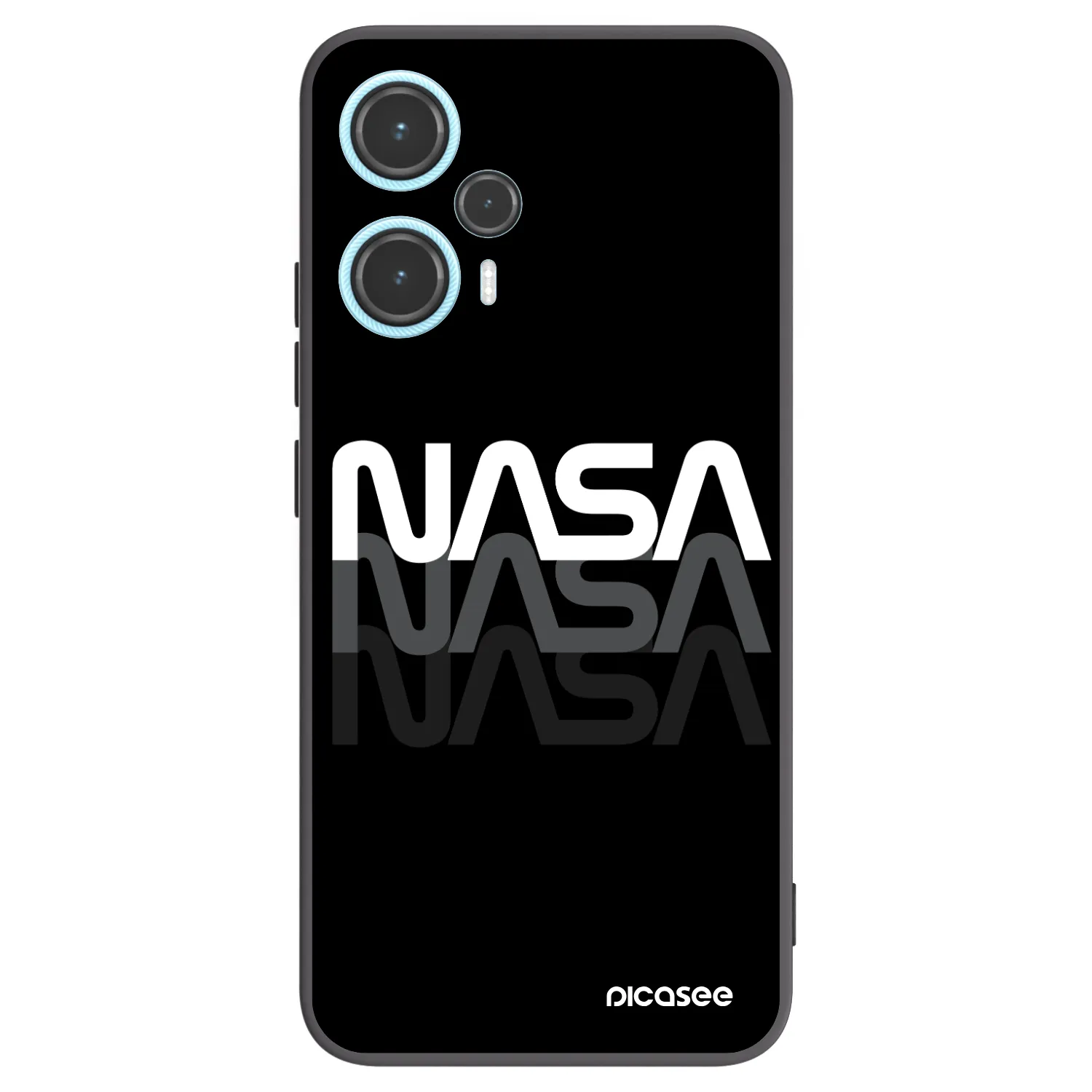Picasee silikonový černý obal pro Xiaomi Poco F5 - NASA Triple