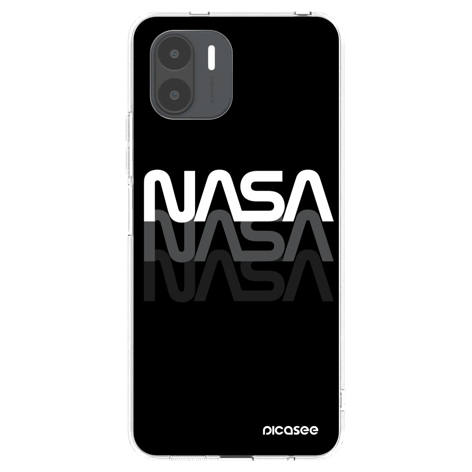 Picasee silikonový průhledný obal pro Xiaomi Redmi A2 - NASA Triple