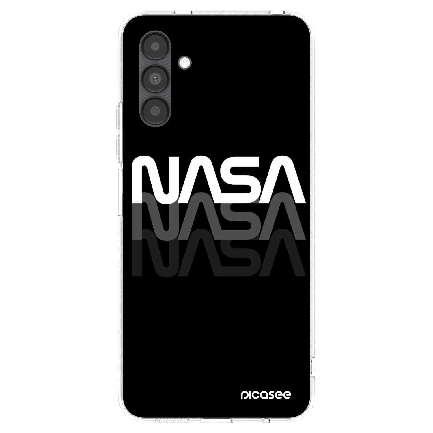 Picasee silikonový průhledný obal pro Samsung Galaxy A04s A047F - NASA Triple