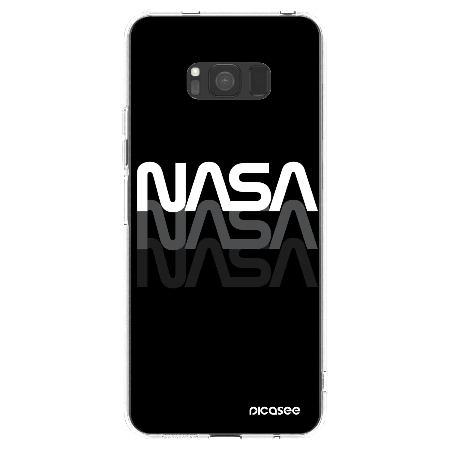 Picasee silikonový průhledný obal pro Samsung Galaxy S8 G950F - NASA Triple