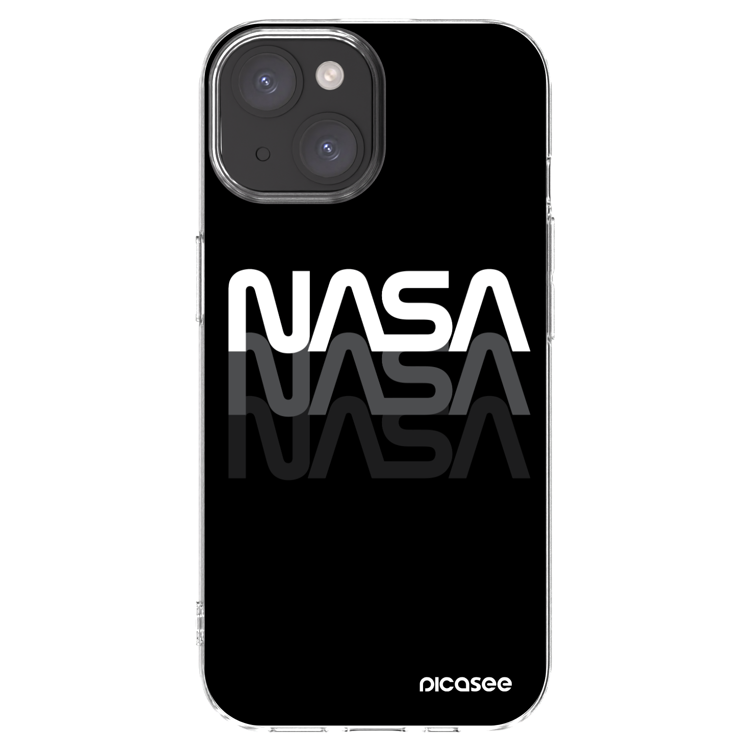 Picasee silikonový průhledný obal pro Apple iPhone 15 - NASA Triple