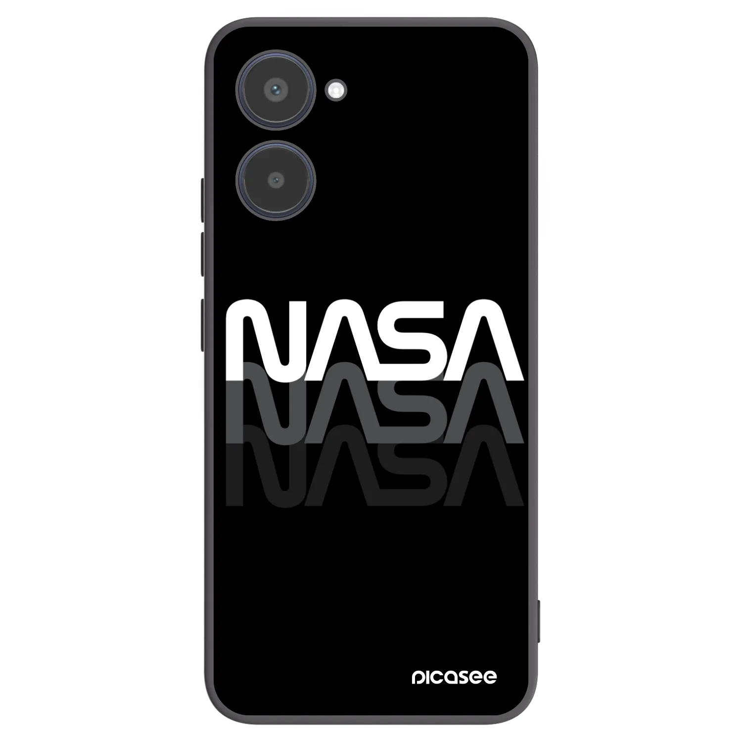 Picasee silikonový černý obal pro Realme 10 4G - NASA Triple