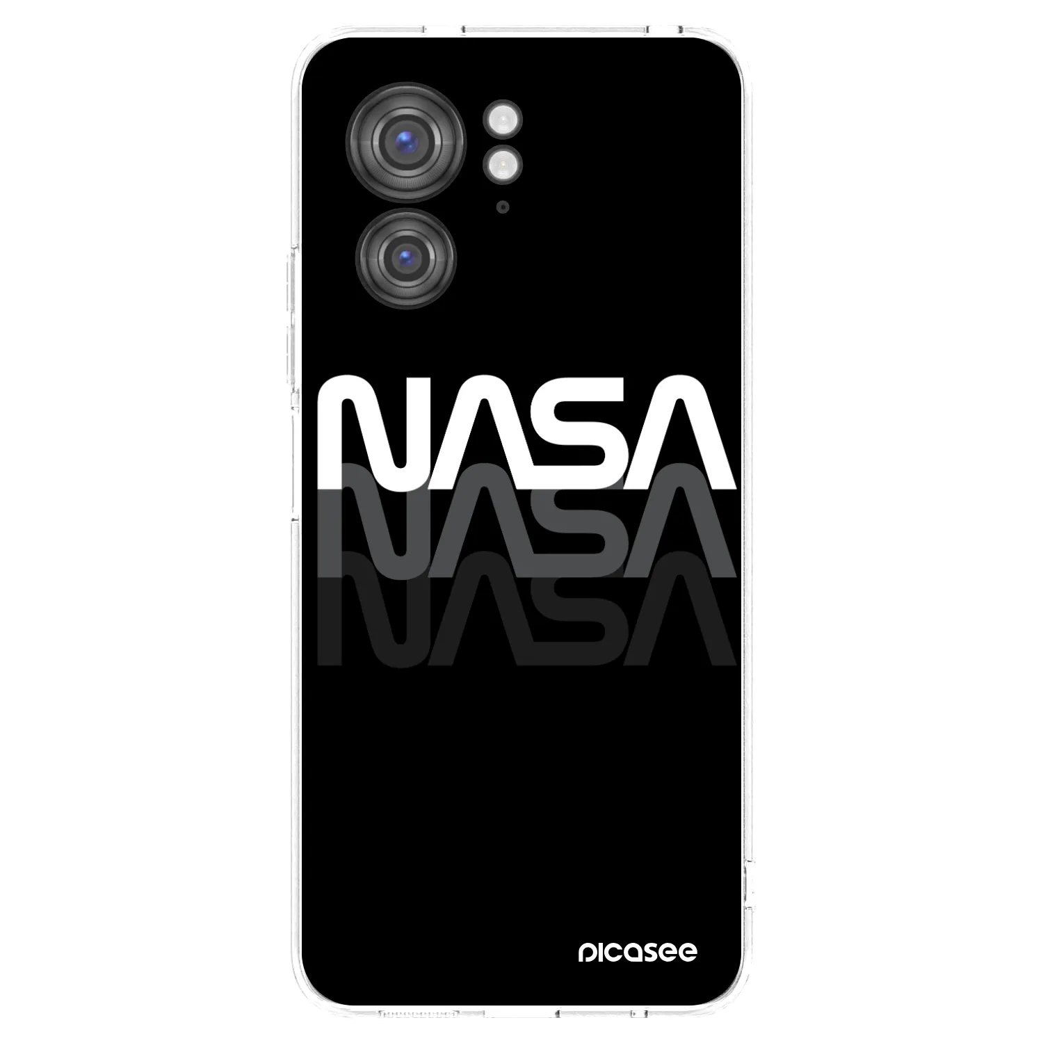 Picasee silikonový průhledný obal pro Motorola Edge 40 - NASA Triple