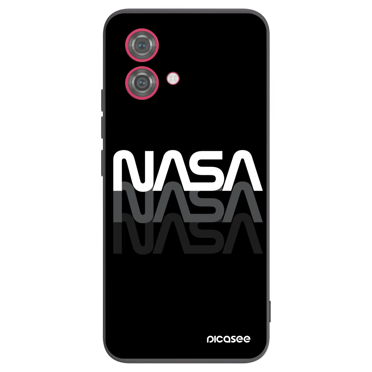 Picasee silikonový černý obal pro Motorola Moto G84 5G - NASA Triple