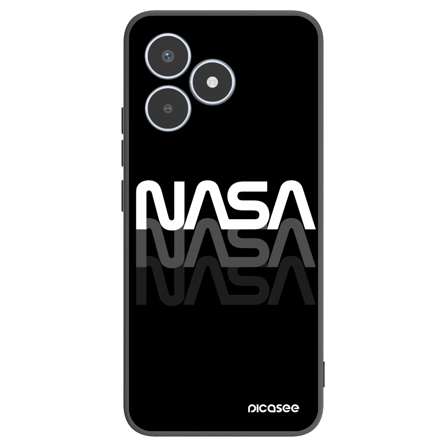 Picasee silikonový černý obal pro Realme C53 - NASA Triple