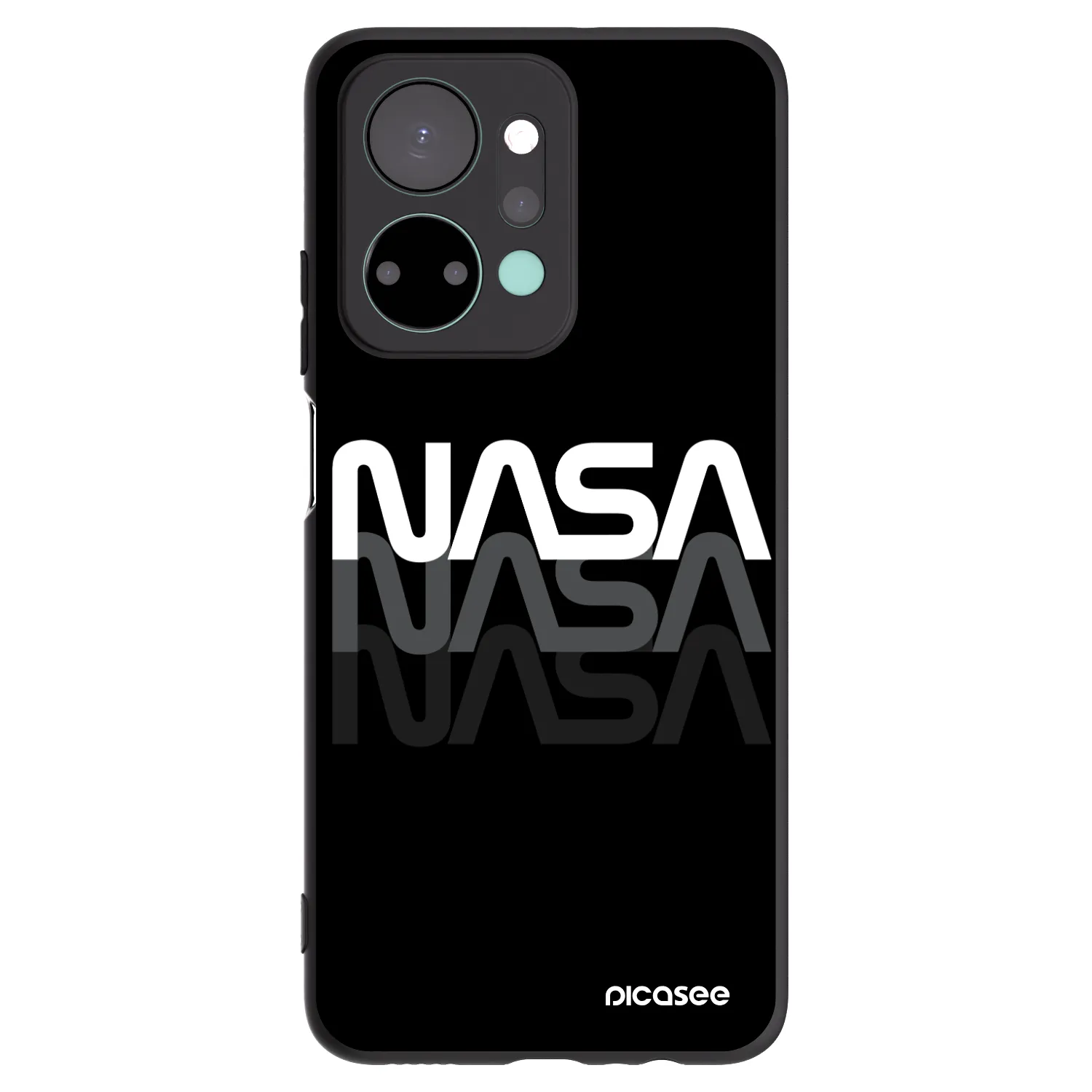 Picasee silikonový černý obal pro Honor X7a - NASA Triple