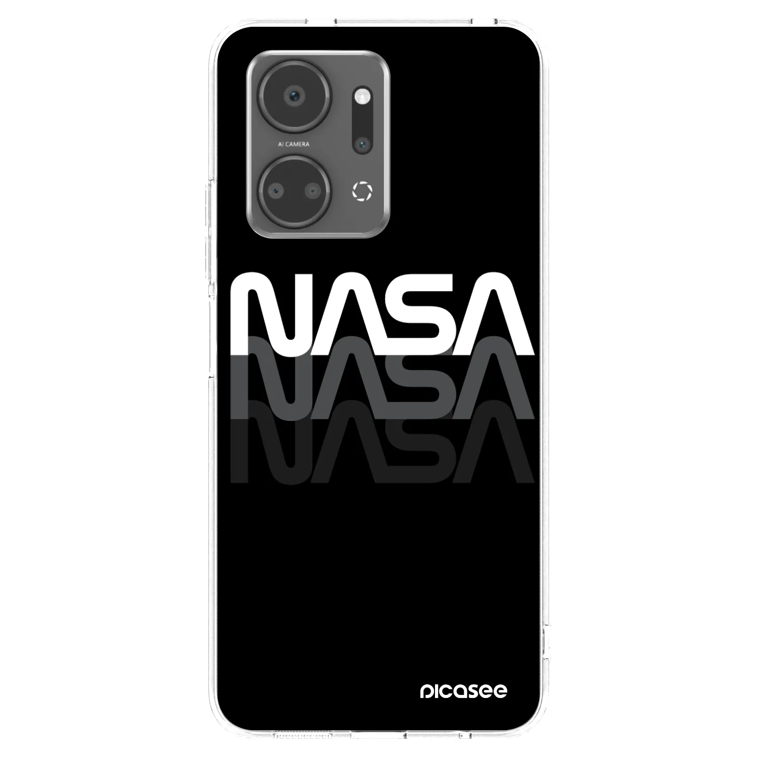 Picasee silikonový průhledný obal pro Honor X7a - NASA Triple