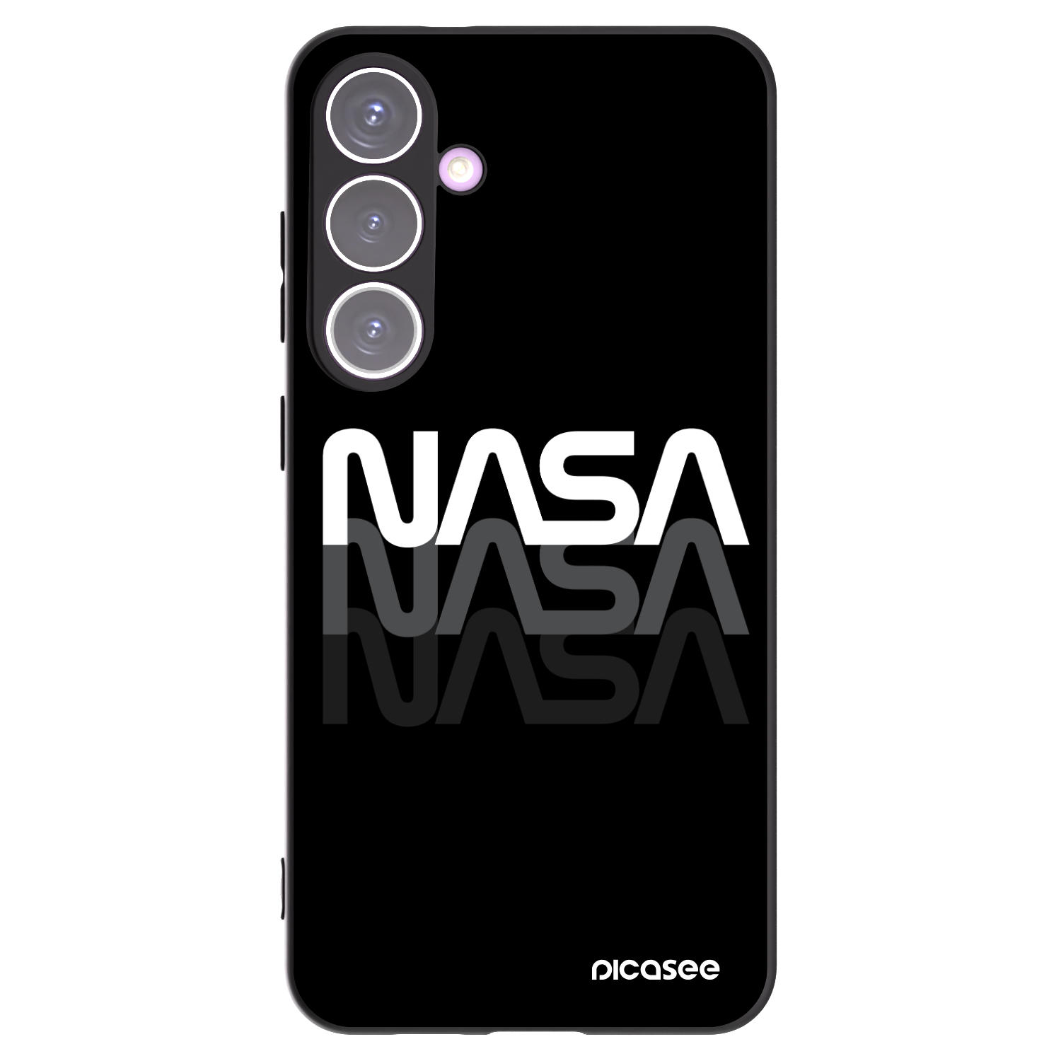 Picasee silikonový černý obal pro Samsung Galaxy S24+ S926B 5G - NASA Triple