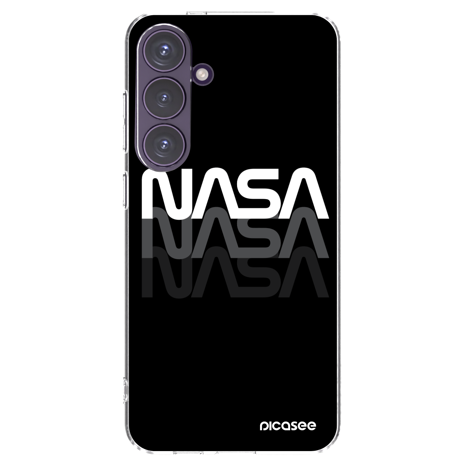 Picasee silikonový průhledný obal pro Samsung Galaxy S24+ S926B 5G - NASA Triple