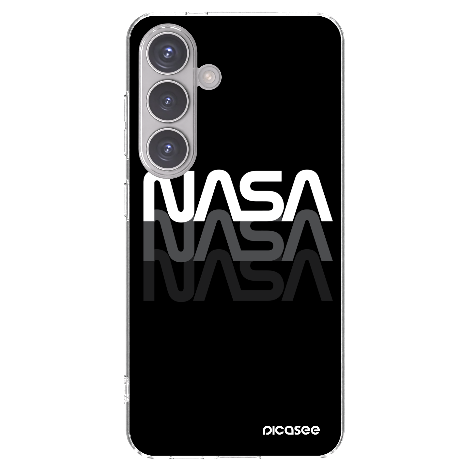 Picasee silikonový průhledný obal pro Samsung Galaxy S24 S921B 5G - NASA Triple