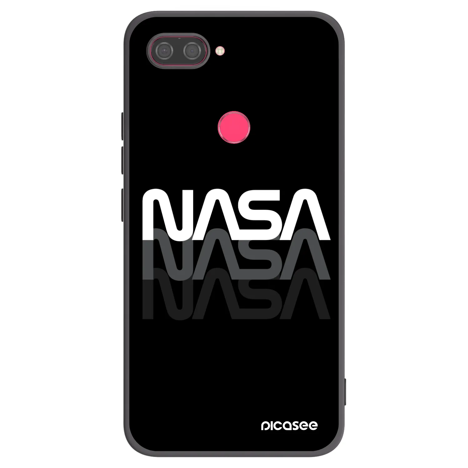 Picasee silikonový černý obal pro Xiaomi Mi 8 Lite - NASA Triple