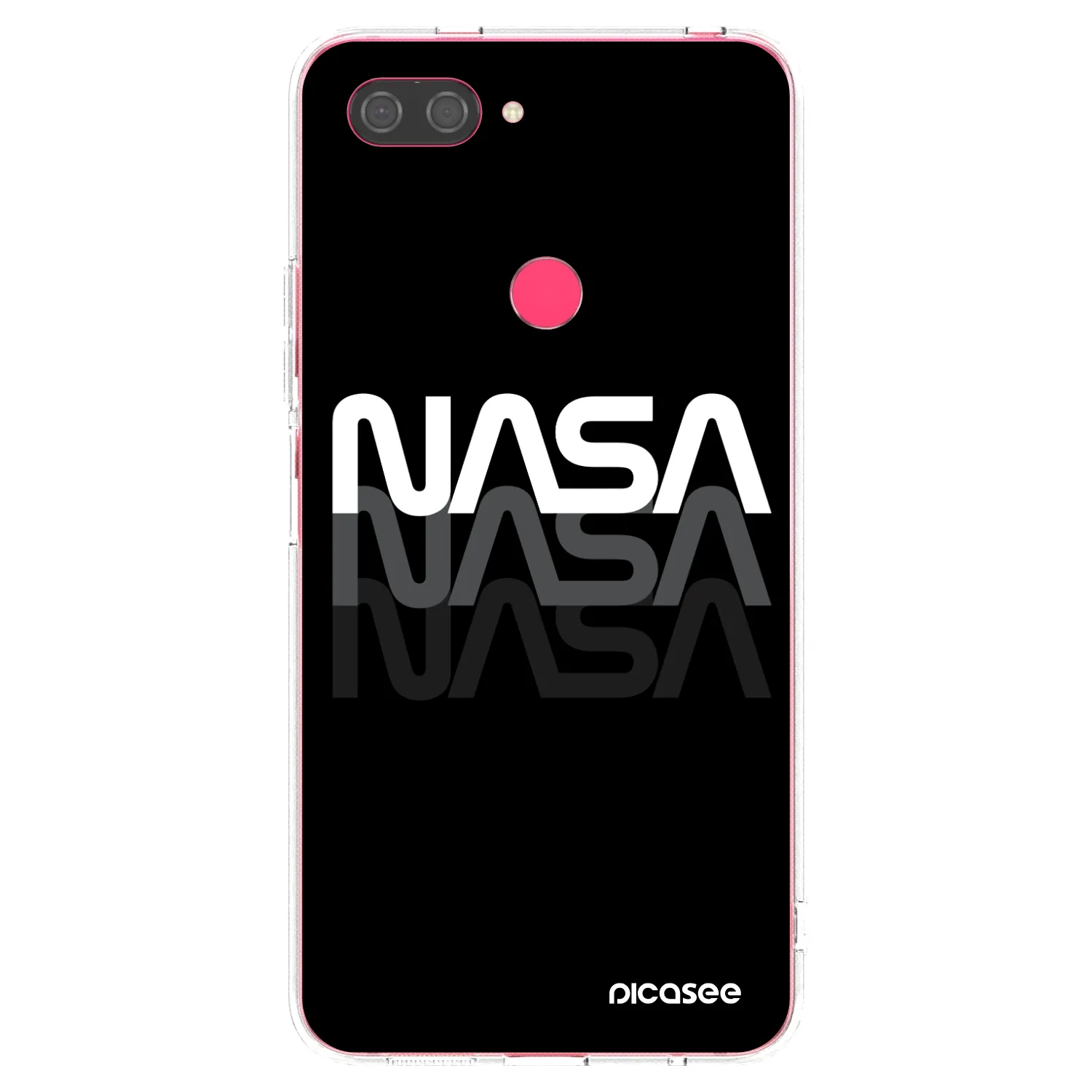 Picasee silikonový průhledný obal pro Xiaomi Mi 8 Lite - NASA Triple