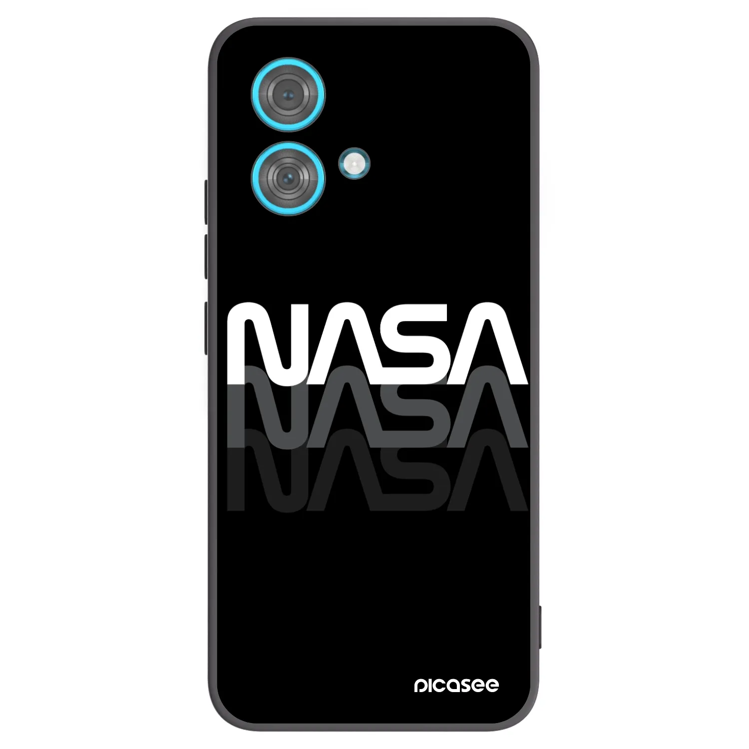 Picasee silikonový černý obal pro Motorola Edge 40 Neo - NASA Triple