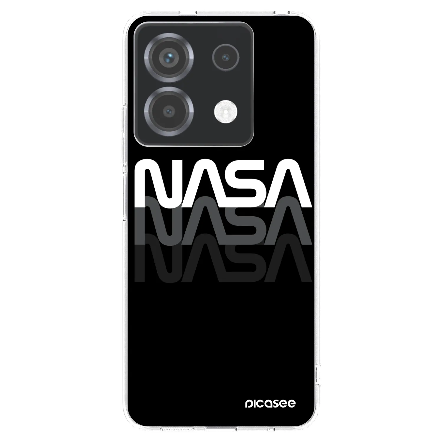 Picasee silikonový průhledný obal pro Xiaomi Poco X6 - NASA Triple