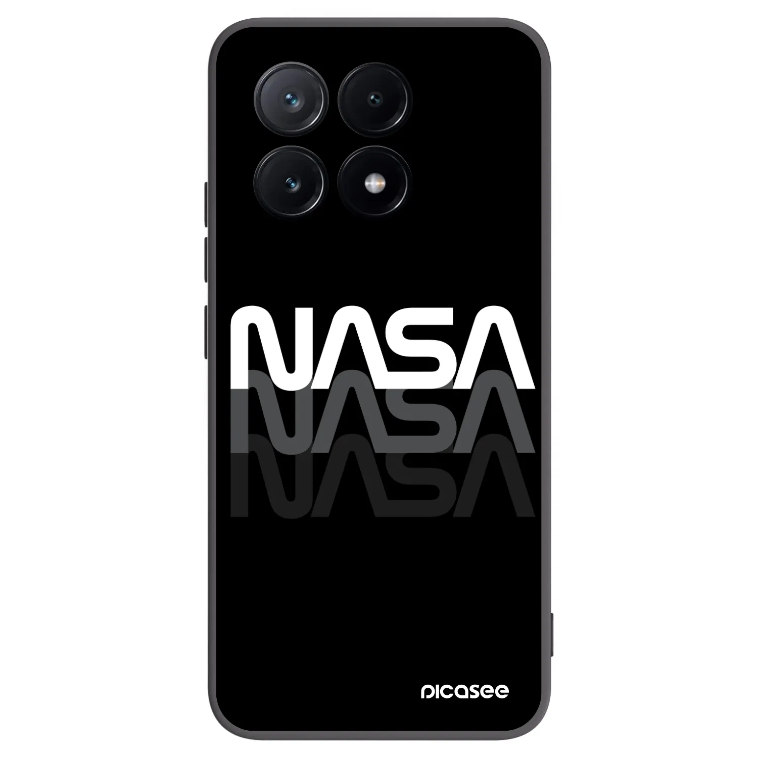Picasee silikonový černý obal pro Xiaomi Poco X6 Pro - NASA Triple