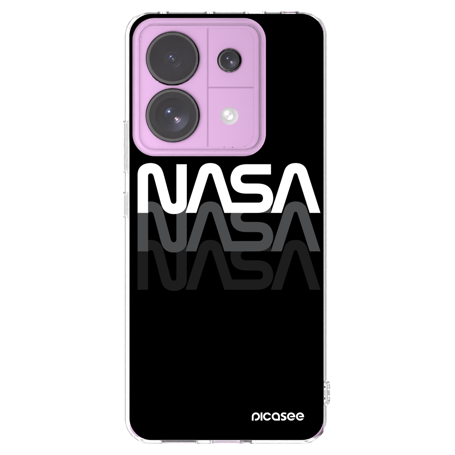 Picasee silikonový průhledný obal pro Xiaomi Redmi Note 13 Pro 5G - NASA Triple