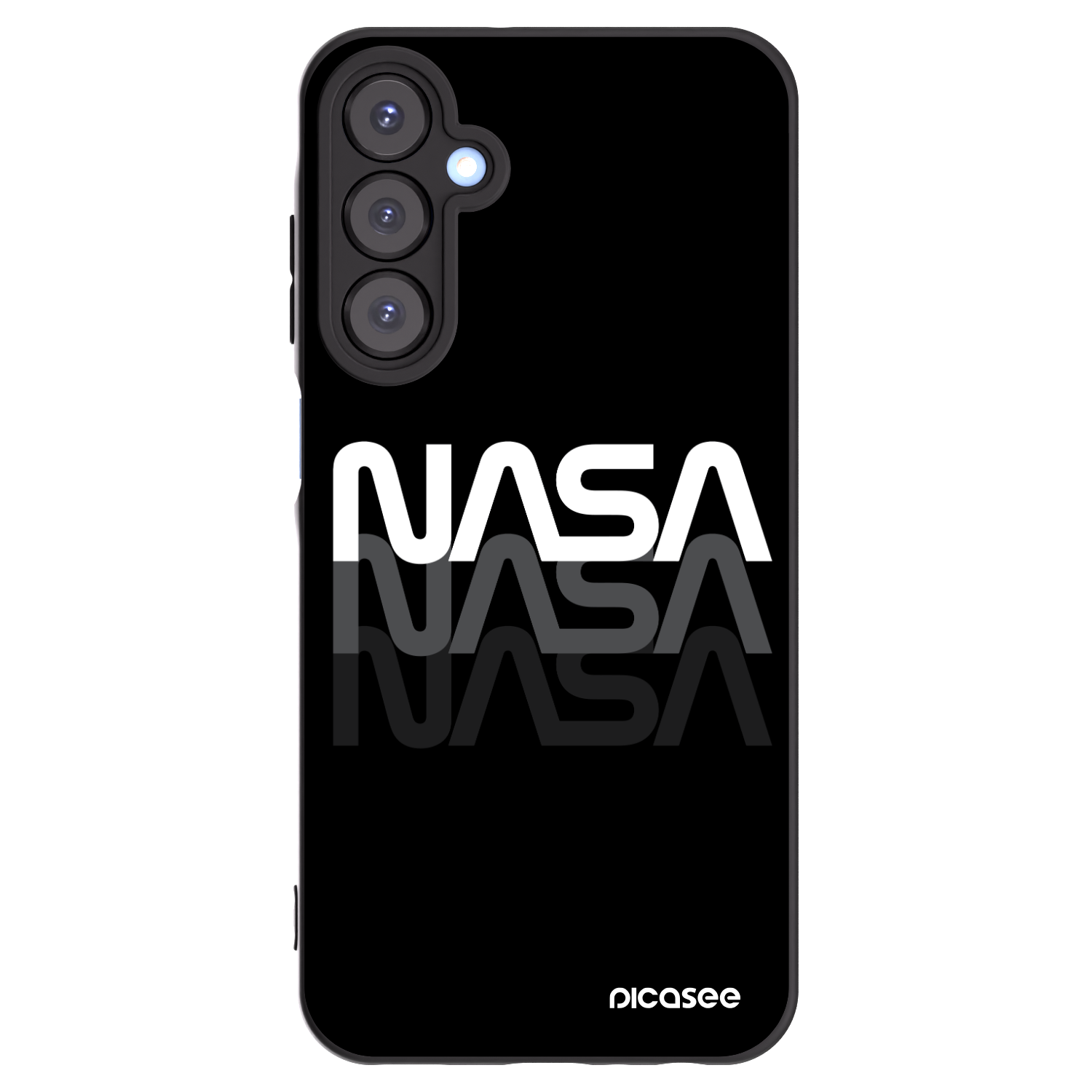 Picasee silikonový černý obal pro Samsung Galaxy A25 A256B 5G - NASA Triple