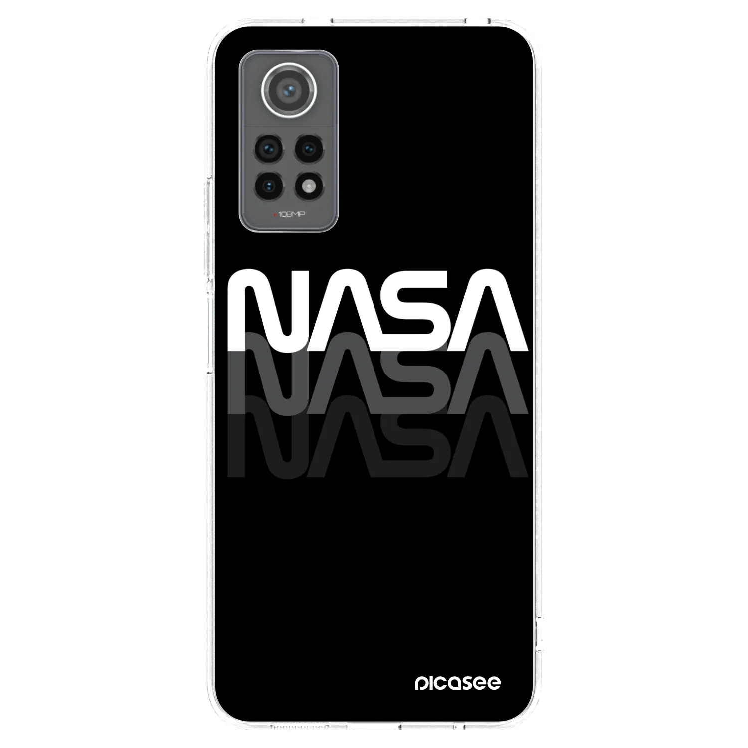 Picasee silikonový průhledný obal pro Xiaomi Redmi Note 12 Pro 4G - NASA Triple
