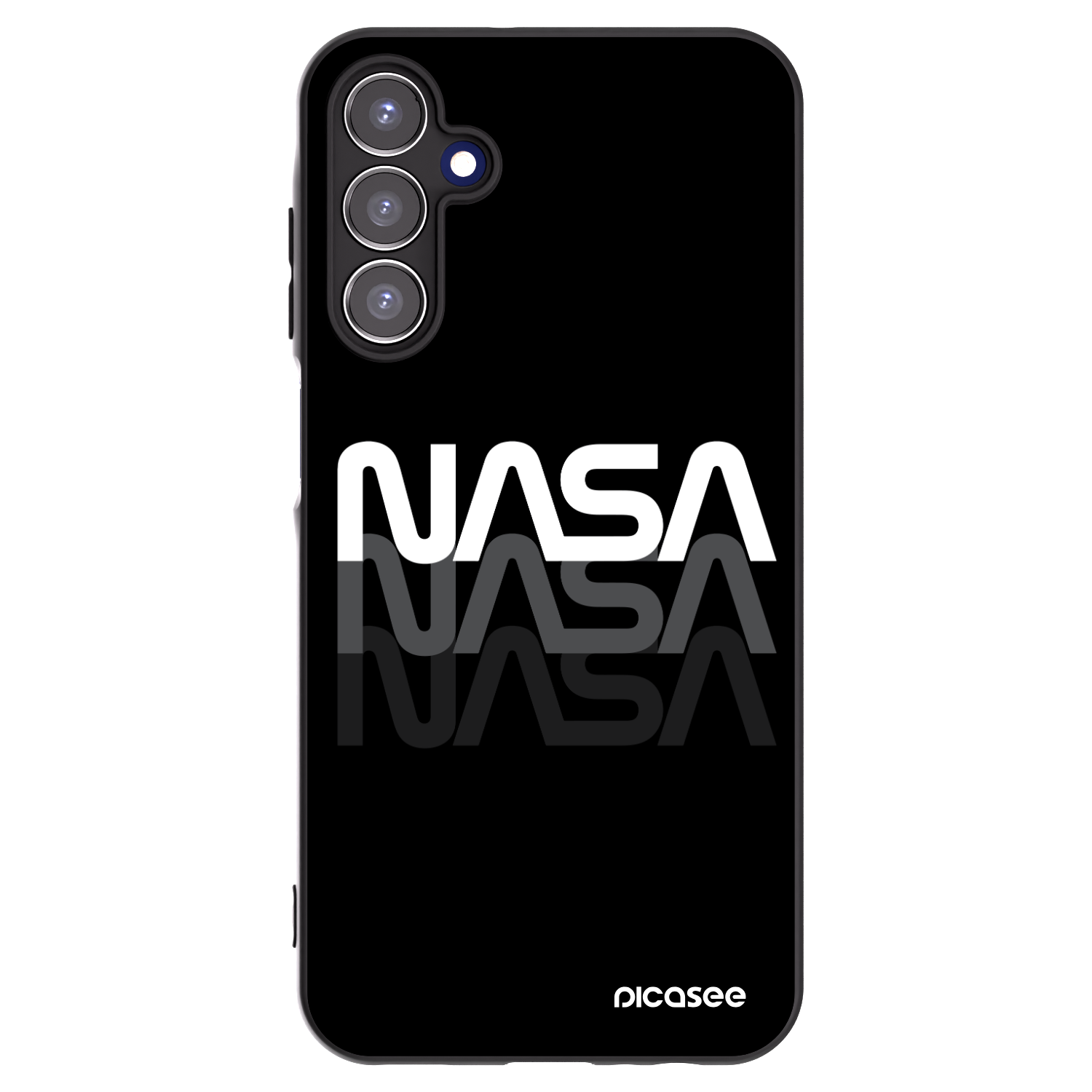 Picasee silikonový černý obal pro Samsung Galaxy A15 A155F 4G - NASA Triple