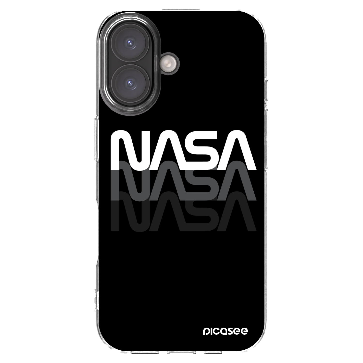 Picasee silikonový průhledný obal pro Apple iPhone 16 - NASA Triple