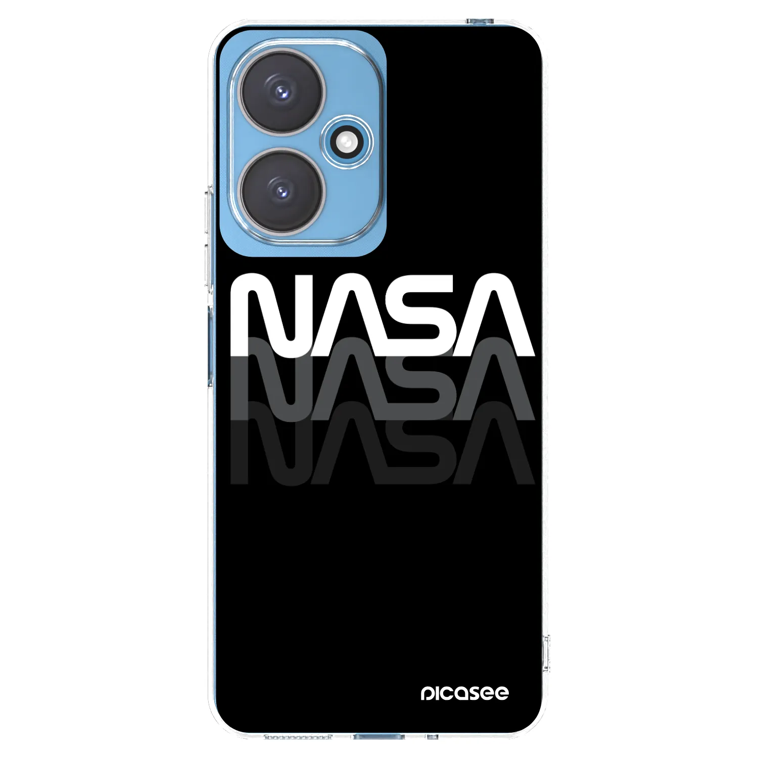 Picasee silikonový průhledný obal pro Xiaomi Redmi 13C 5G - NASA Triple