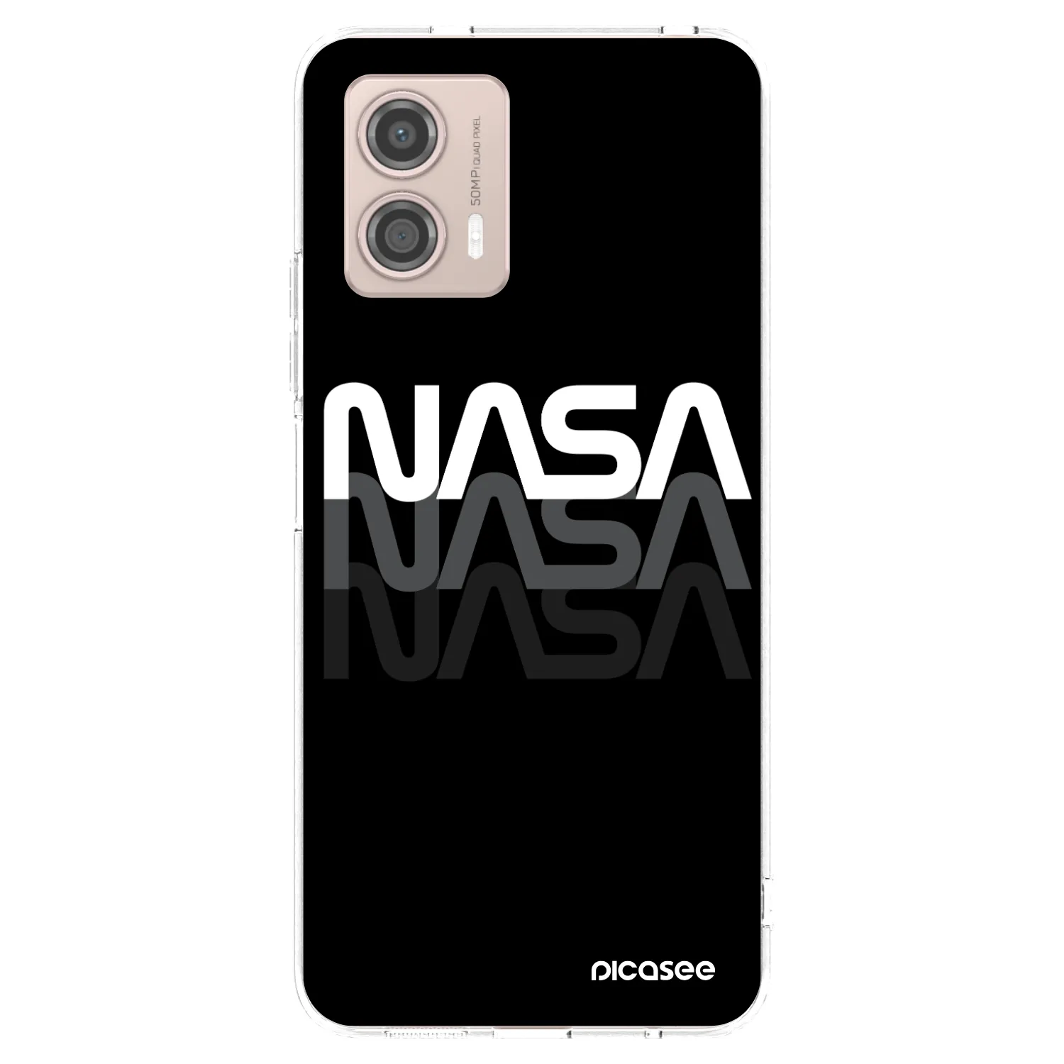 Picasee silikonový průhledný obal pro Motorola Moto G53 5G - NASA Triple