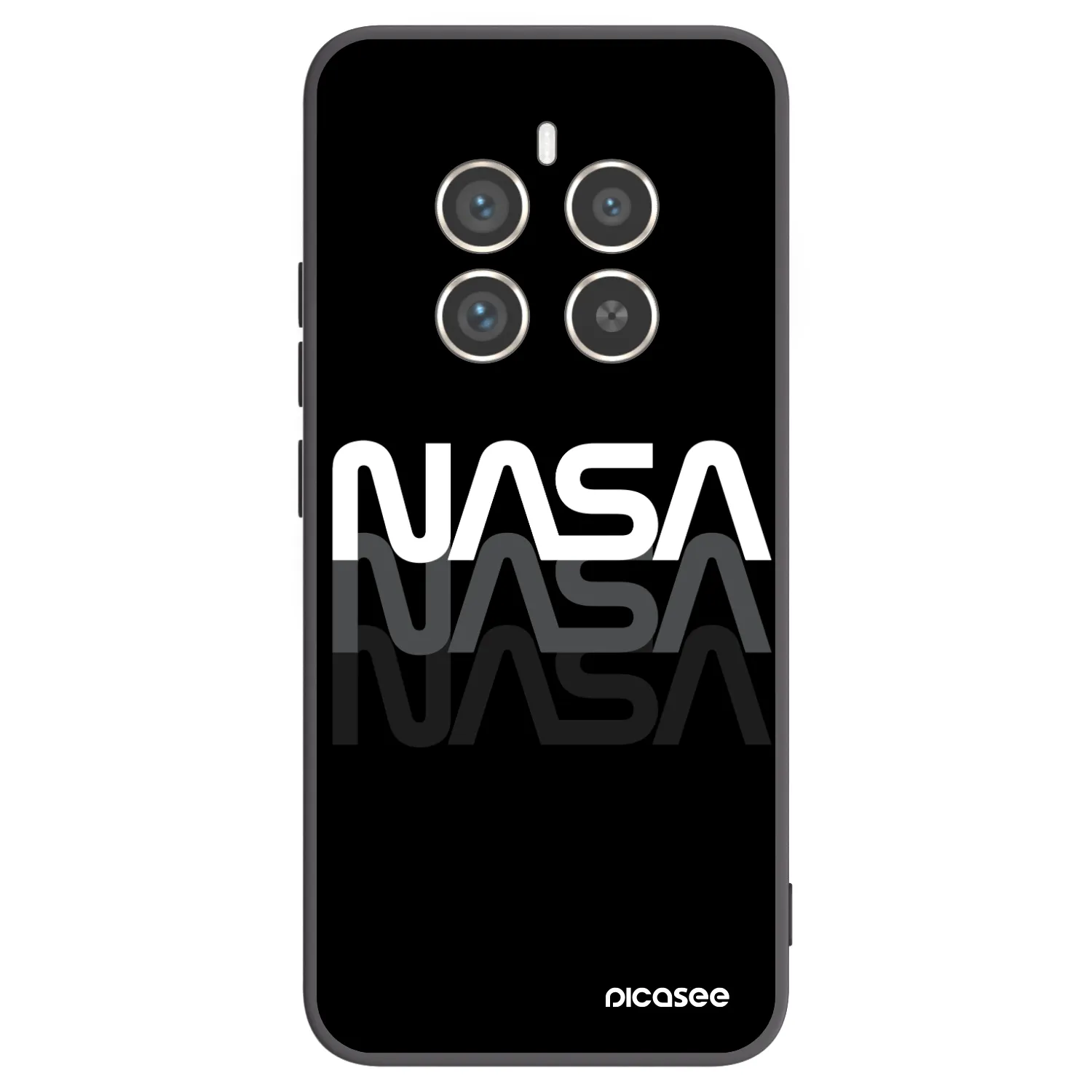 Picasee silikonový černý obal pro Realme 12 Pro 5G - NASA Triple