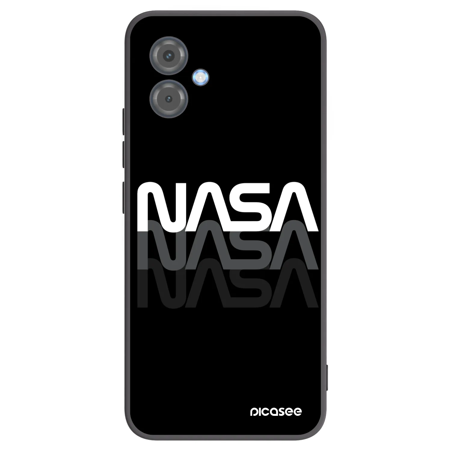 Picasee silikonový černý obal pro Motorola Moto G14 - NASA Triple