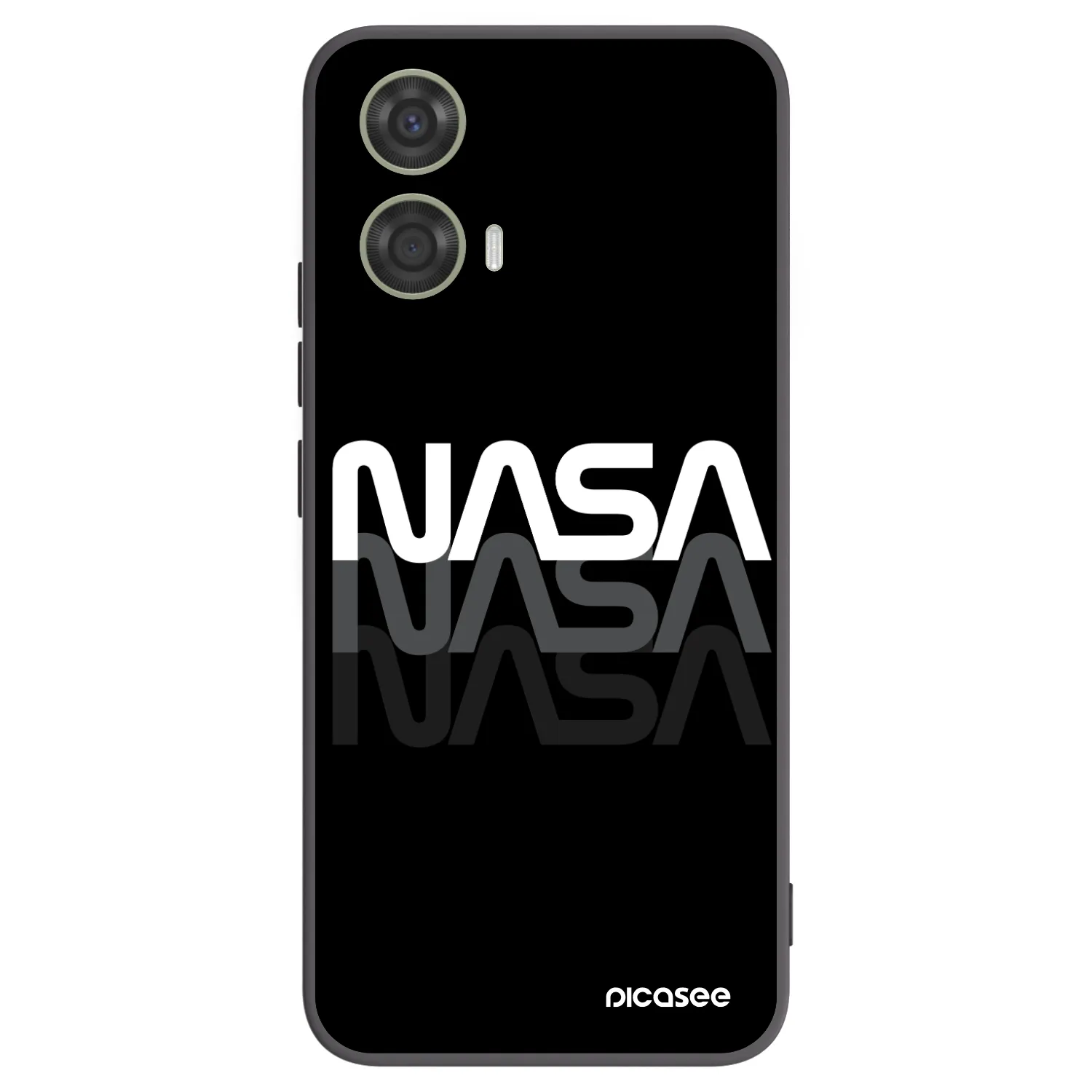 Picasee silikonový černý obal pro Motorola Moto G24 - NASA Triple