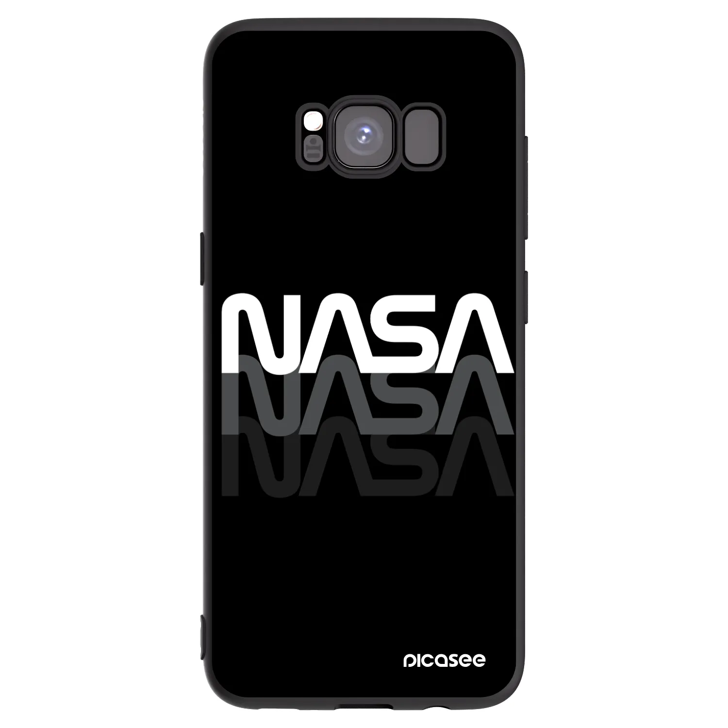 Picasee silikonový černý obal pro Samsung Galaxy S8 G950F - NASA Triple