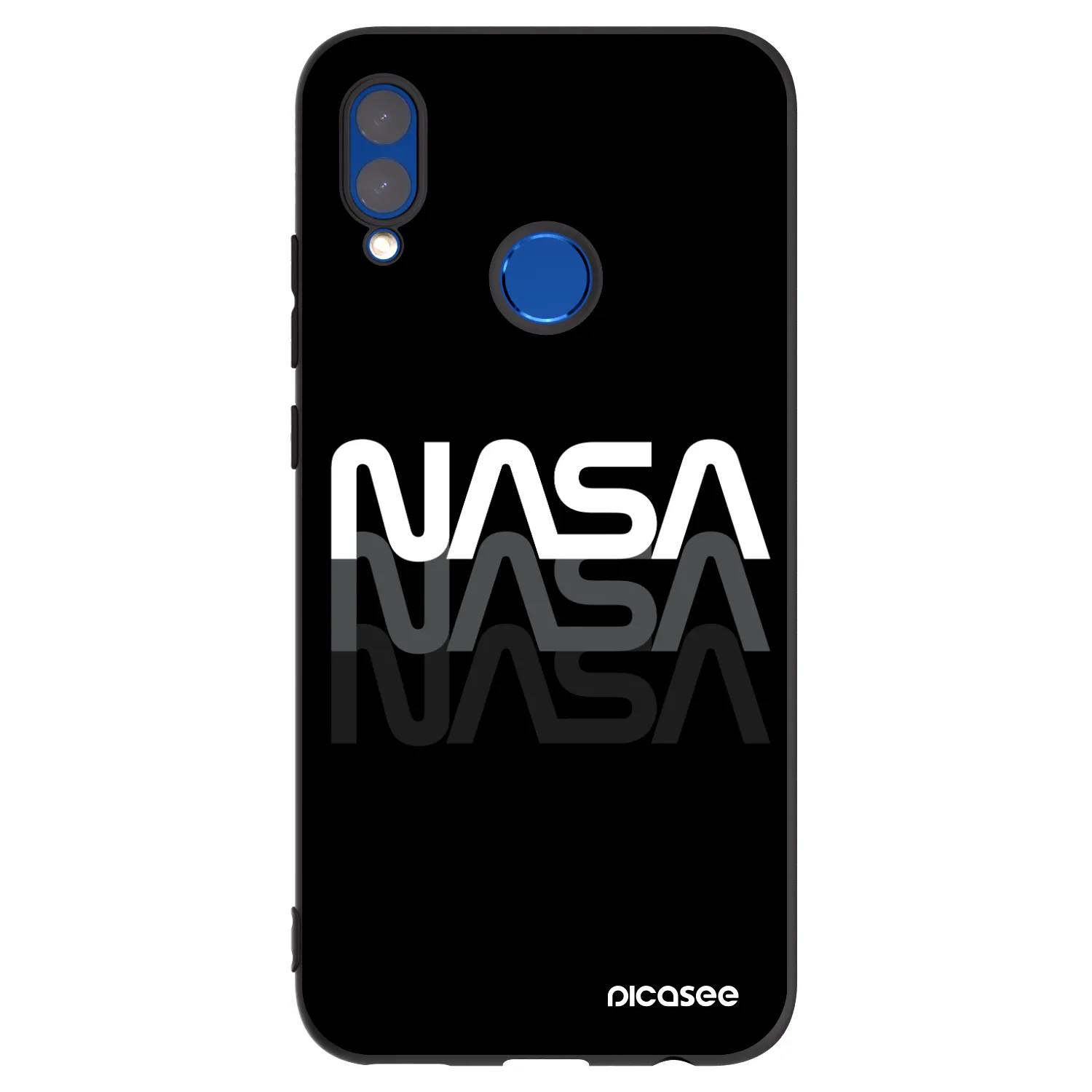 Picasee silikonový černý obal pro Huawei P Smart 2019 - NASA Triple