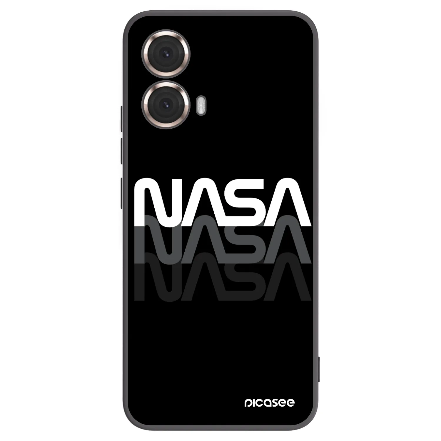 Picasee silikonový černý obal pro Motorola Moto G85 - NASA Triple