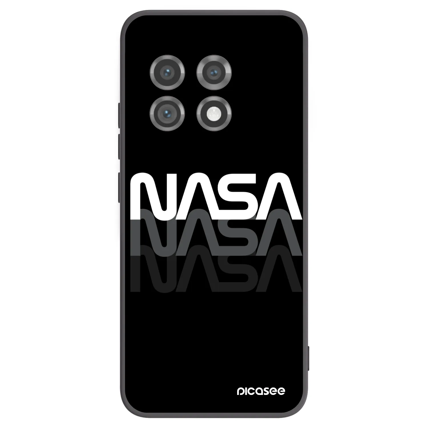 Picasee silikonový černý obal pro OnePlus 11 5G - NASA Triple
