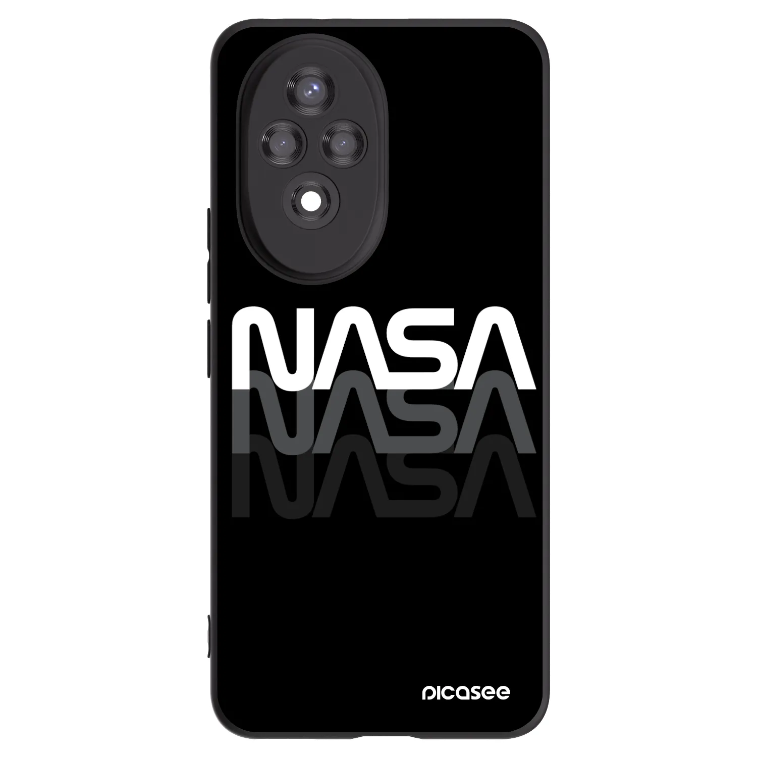 Picasee silikonový černý obal pro Honor 200 Pro 5G - NASA Triple