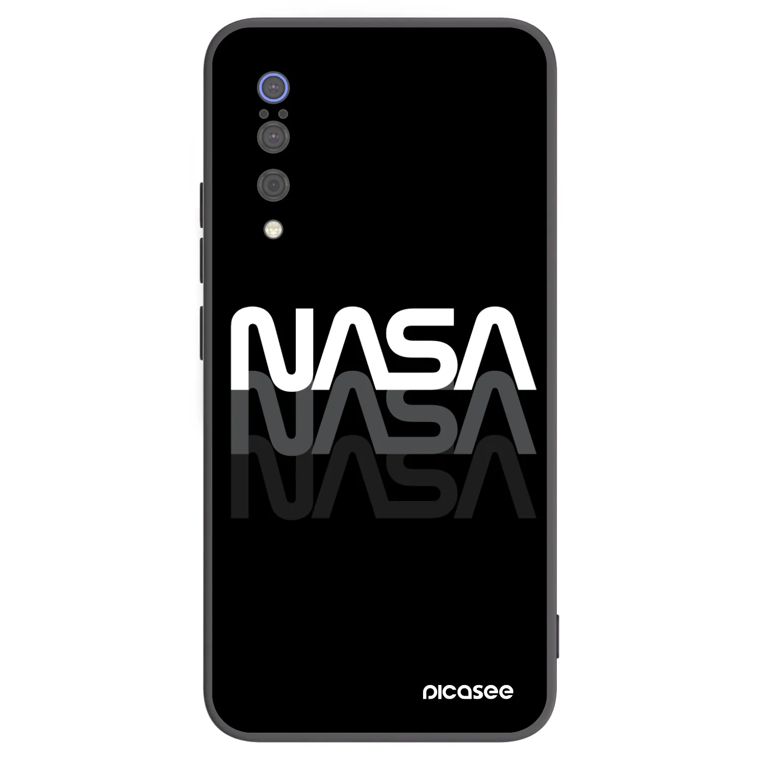 Picasee silikonový černý obal pro Xiaomi Mi 9 - NASA Triple