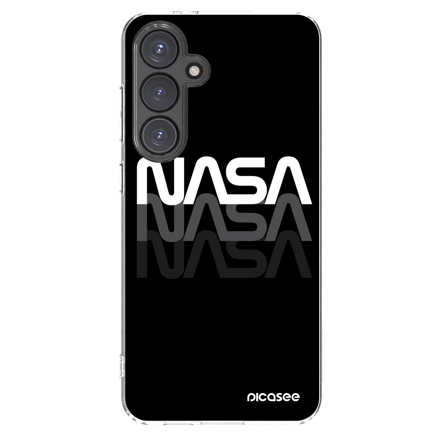 Picasee silikonový průhledný obal pro Samsung Galaxy S24 FE S721B - NASA Triple