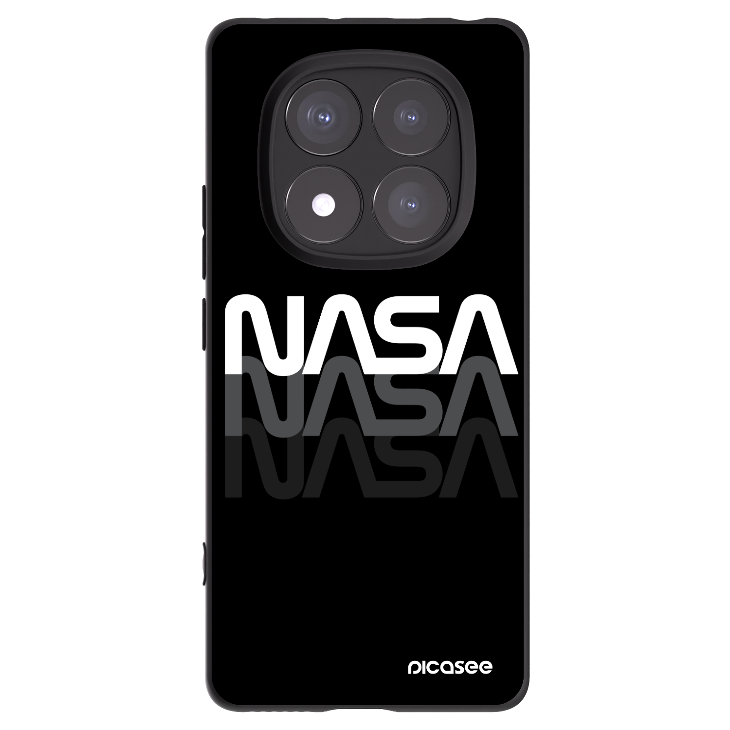 Picasee silikonový černý obal pro Xiaomi Redmi Note 14 Pro+ 5G - NASA Triple