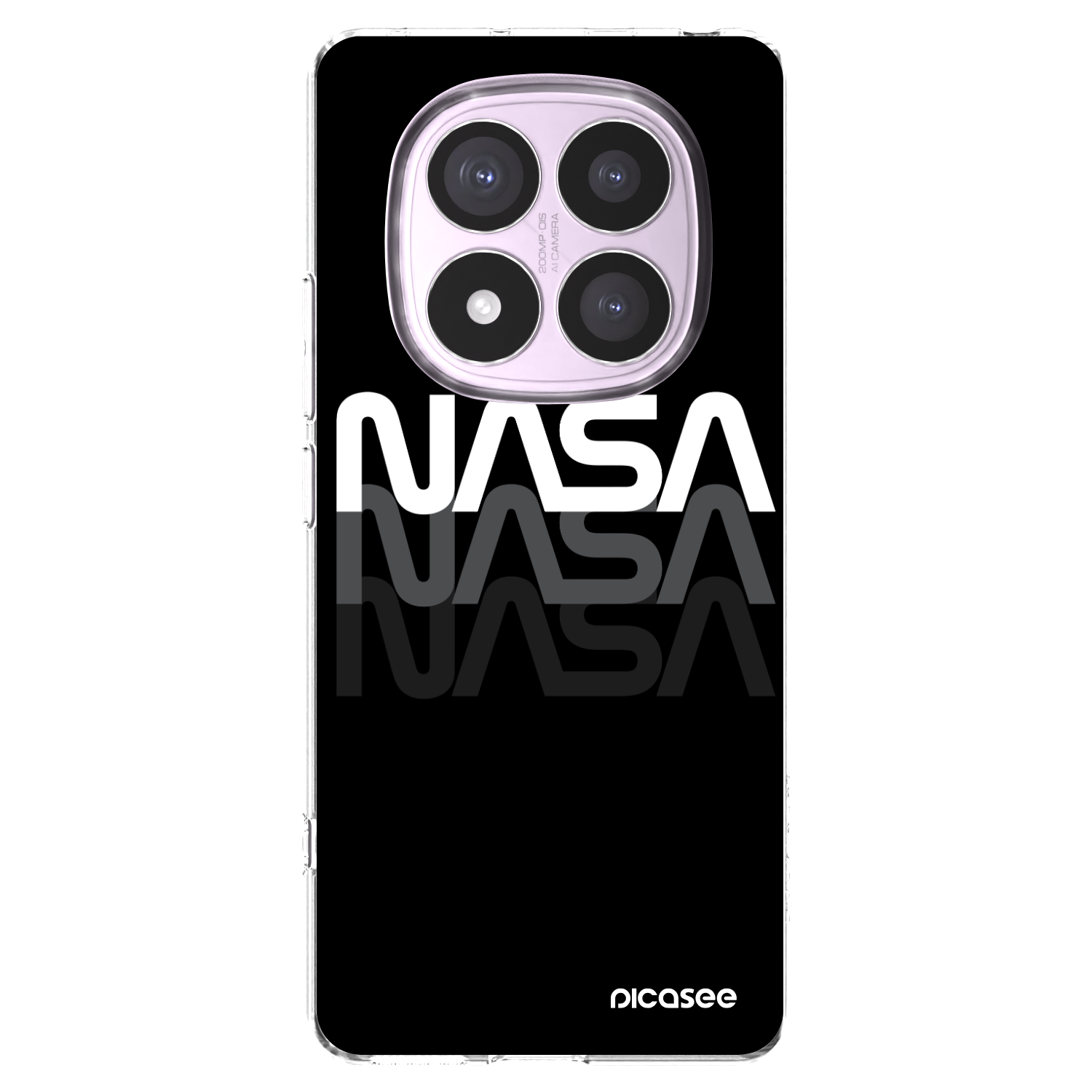 Picasee silikonový průhledný obal pro Xiaomi Redmi Note 14 Pro 5G - NASA Triple