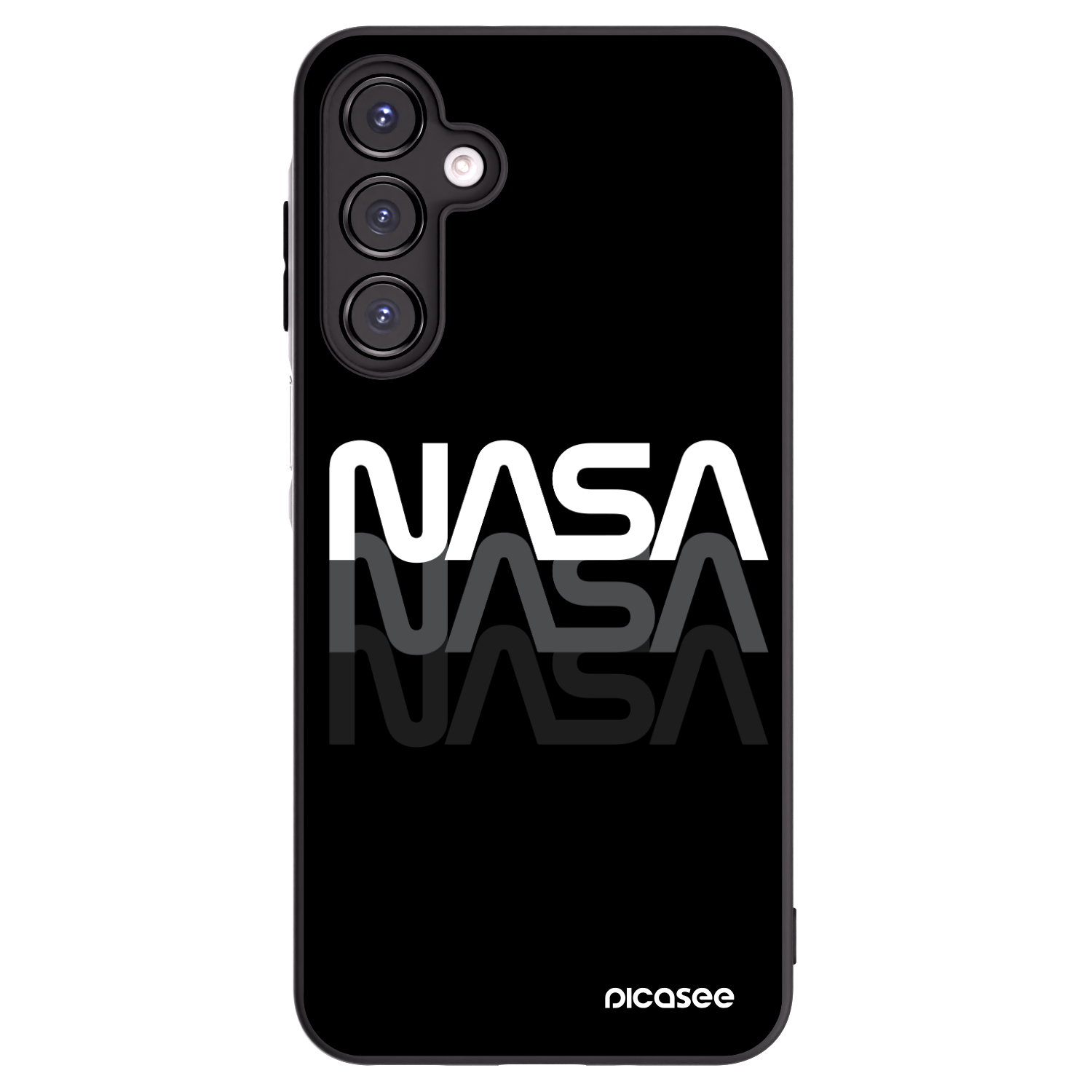 Picasee silikonový černý obal pro Samsung Galaxy A16 5G - NASA Triple
